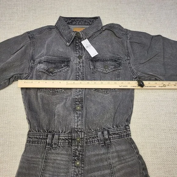 American Eagle Outfitters Womens Button-Down Denim Shirt Dress S/P NWT MSRP 79 - Picture 15 of 16